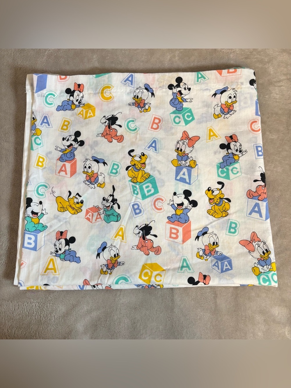 Vintage Disney Baby Mickey Mouse Characters Homemade Valance 128X28